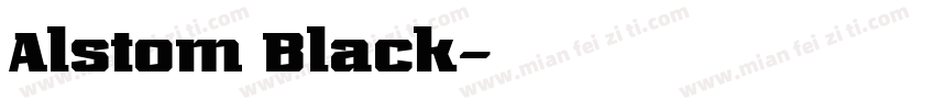 Alstom Black字体转换